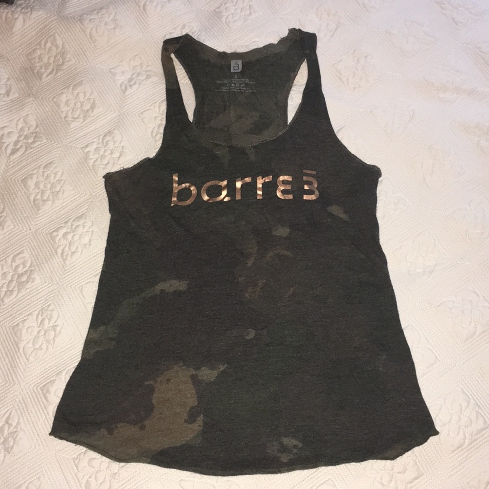 Barre3 camp tank top size sm